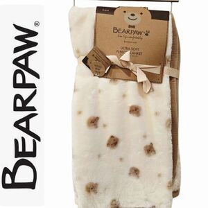 BearPaw Teddy Bear Plush Throw Blanket